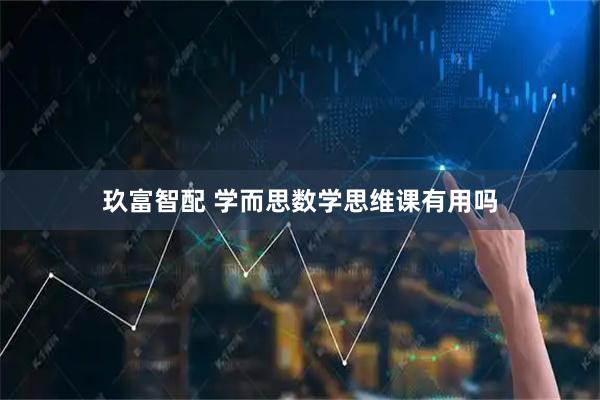 玖富智配 学而思数学思维课有用吗