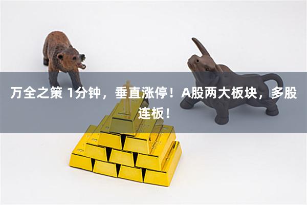 万全之策 1分钟，垂直涨停！A股两大板块，多股连板！