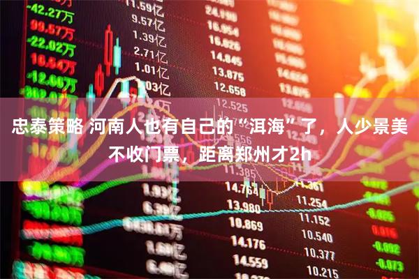 忠泰策略 河南人也有自己的“洱海”了，人少景美不收门票，距离郑州才2h