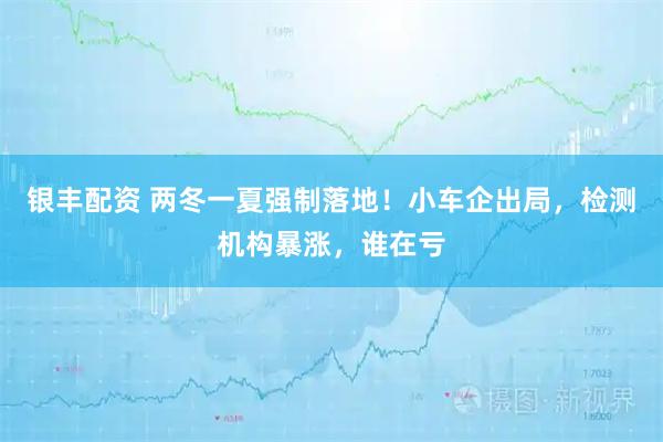 银丰配资 两冬一夏强制落地！小车企出局，检测机构暴涨，谁在亏